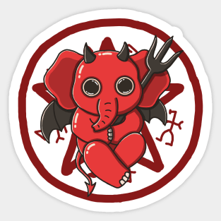 Baby Hell Elephant Sticker